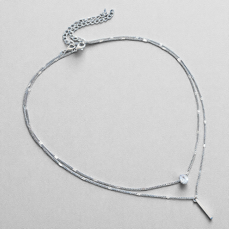 Geometrikus Kristály Nyaklánc