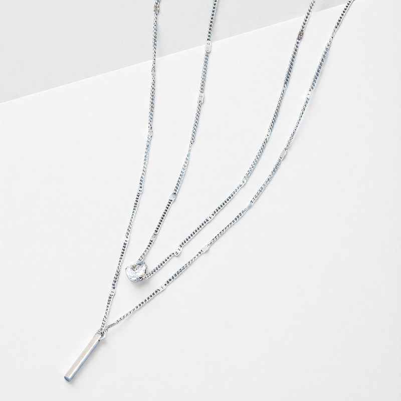 Geometrikus Kristály Nyaklánc